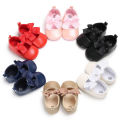 Newborn Toddler Baby Crib Shoes Princess Bow Children Kids Girl Dress Shoes Flats Wedding Party 0-24M