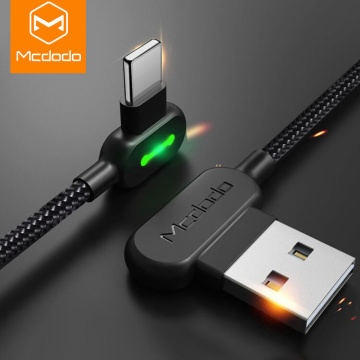 MCDODO 3m 2.4A USB Cable LED Fast Charging Mobile Phone Charger Data Cord For iPhone 12 mini 11 Pro Max Xs Xr X 8 7 6s 6 Plus SE