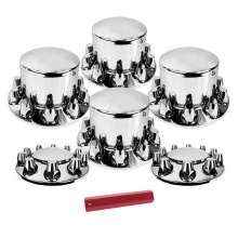 Chrome ABS Plastic Rear Pointed Axle Cover Kit