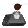 LCD Digital Kitchen Scale Drip Coffee Electronic Food Scales with Timer Diet Scales Measuring Tool Slim Balance Measuring Weight