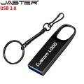 JASTER USB 3.0 metal USB Flash Drive 64GB 32GB 16GB 8GB 4GB USB Stick Metal Pen Drive Real Capacity (Over 10pcs Free logo)