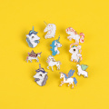 Cartoon enamel Pin Colorful Unicorn Pegasu Alpaca Brooch Cute Animal lapel Denim Jackets Badge Jewelry Gift for Kids accessories