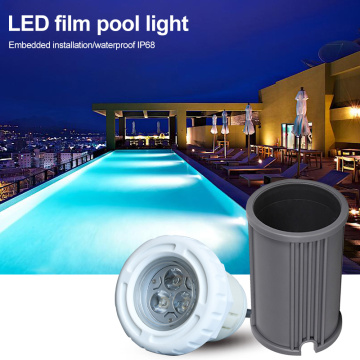 ABS LED Pool lights AC12V Concrete surface mounted Submersible lamp IP68 Waterproof Recessed Pool Light 3w 6w Swimming Pool lamp