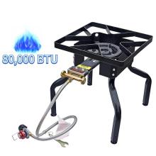 Outdoor Single Burner Stove with Adjustable Legs