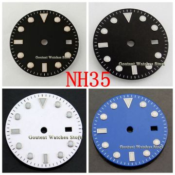 31.5mm Sterile Watch Dial For NH35 Movement Watch Parts