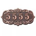 3 - 4 Digits paste classical european style house number pure card villa apartment door sign hotel number wholesale