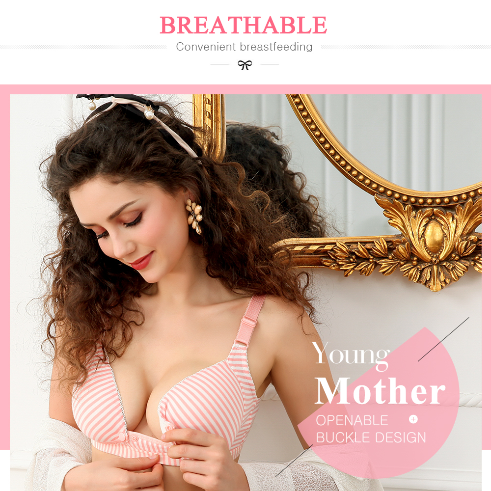 Cotton opening Maternity Nursing Bra Maternity Pregnancy Breast Feeding Bras For Women Pregnancy feeding bra underwear clothing