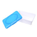 Plastic Dry Wet Tissue Box Case Baby Wipes Press Pop-up Design Home Tissue Holder Accessories Pink blue colors