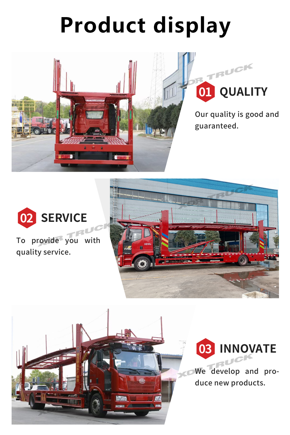 FAW car carrier truck list