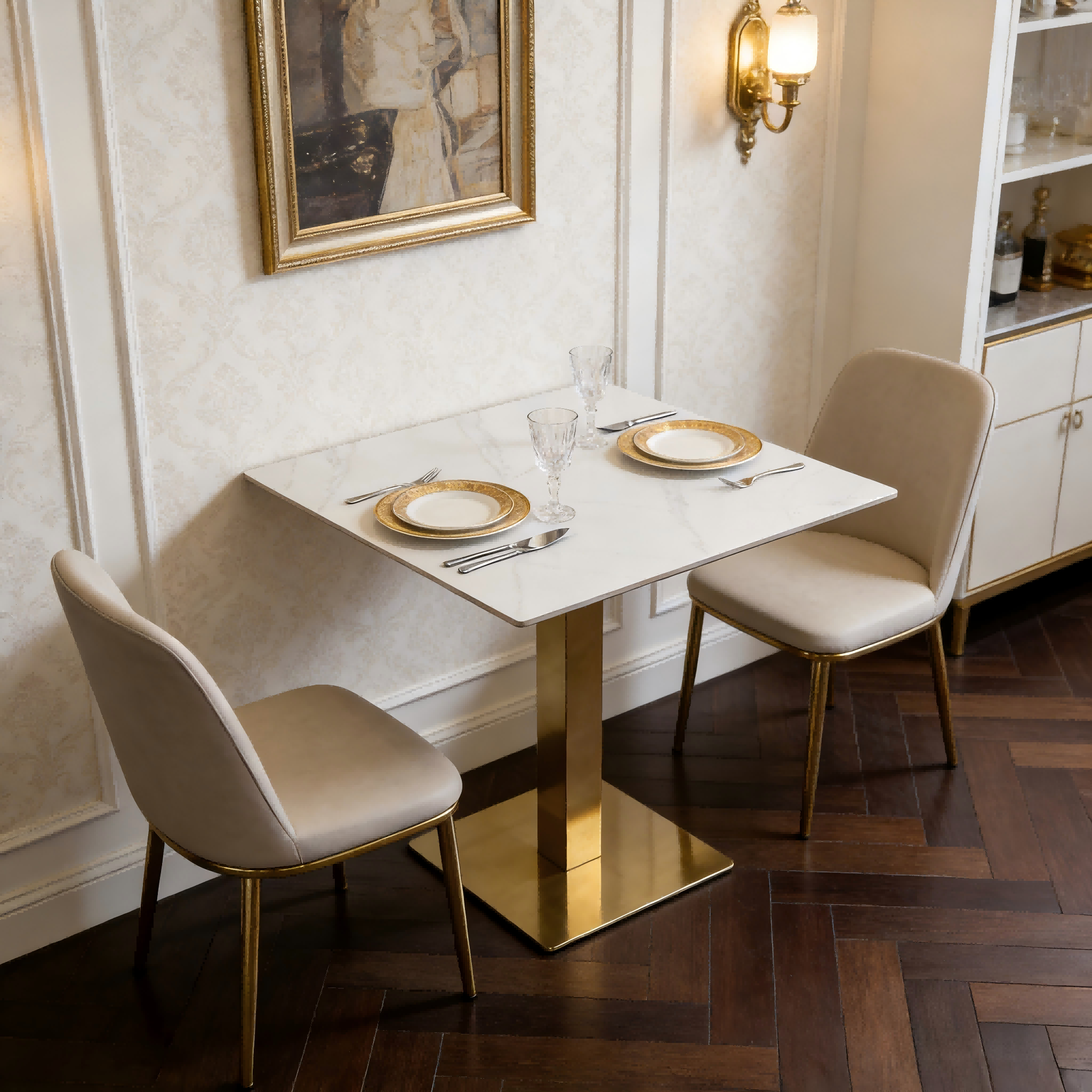 25SDT01-G1 squre dining table 4