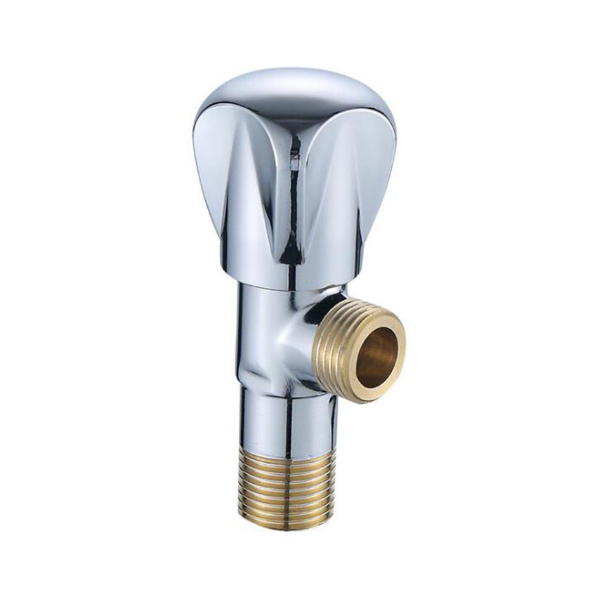 1PC 1/2 Inch Brass Hot/Cold Angle Water Valve Faucet For Bathroom Toilet Water Heater Filling Valves Faucets Home Accessories