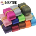 Meetee 5meters 25mm Thick Nylon Webbing DIY Backpack Straps Car Seat Belt Sewing Accessories Smooth Silk Polyester Lace Ribbon