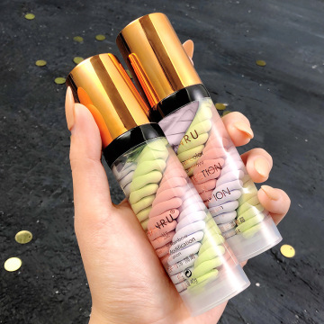 Hot Three-color Mixed Isolation Lotion Fill Pores Moisturizing Bright Skin Foundation Primer Base Makeup Concealer Liquid