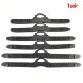 1 Pair Quick Release Adjustable Sports Lightweight Training Flippers Strap Black Durable Snorkeling Diving Swimming Fin
