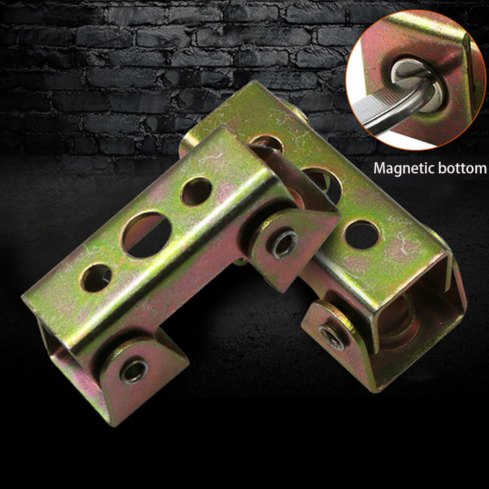 4pcs Magnetic V-Type Clamps V-Shaped Welding Holder Welding Fixture Adjustable Magnetic V-Pads Hand Tools Metal Working Tool