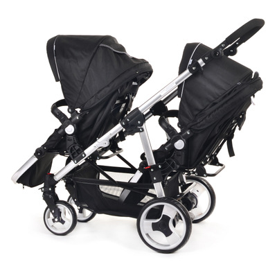 Brand Twins Baby Stroller Multifunctional Twin Baby Stroller Light Can Sit Flat Double Trolley Two-way Folding Baby Car