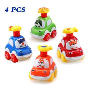 Pull Back Cars for Kids Friction Powered Car Toy Early Educational Toddlers Baby Toys Push & Go Engineering Construction Vehicle