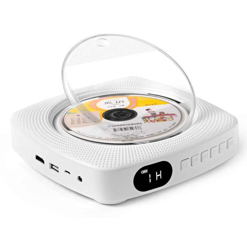 Portable CD Player Wall Mountable Bluetooth Home FM Radio Built In HiFi Speakers with Remote Control supports MP3 WMA VCD DVD