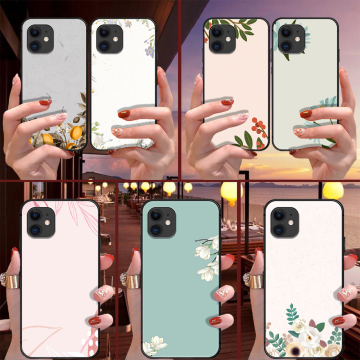 cute Lovely fresh border iphone5 5s se iphone Se2 iphone6 or 6s plus iphone7 or 8 plus iphoneX XS iphoneXR iphone black