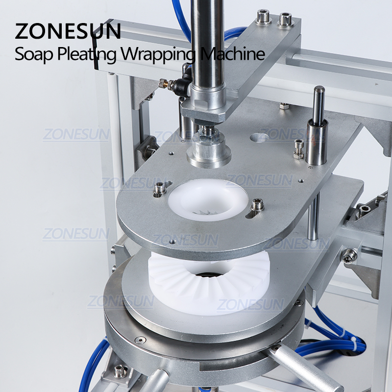 ZONESUN ZS-PK900 Semi-automatic Round Soap Bathroom Cleaning Block Pleated Wrapping Machine Tea Packaging Machine