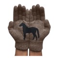 Dog Bones Printing Ladies Woolen Gloves Autumn And Winter Outdoor Warm Gloves Ski Gloves Cycling Tool перчатки зимние