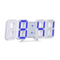 3D LED Wall Clock Modern Digital Table Clock Watch Desktop Alarm Clock 24/12 Hour Display Nightlight Wall Clock for Living Room