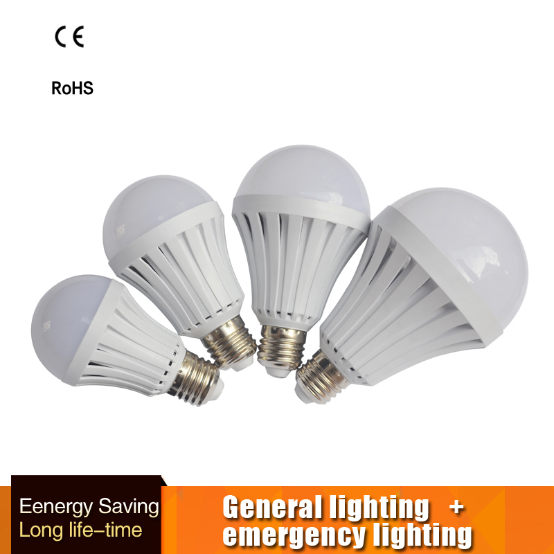 Smart LED Bulb E27 5w-9W Led Emergency Light 110V 220v Rechargeable Battery Lighting firefighter Lamp Bombillas indoor lighting