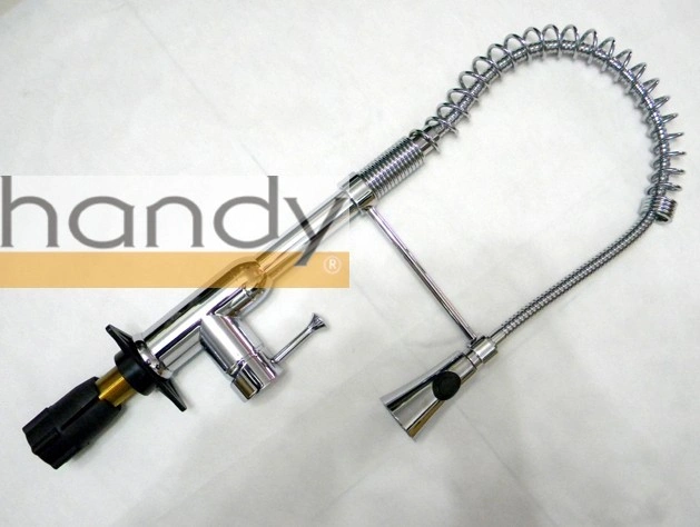 Spout Spray Lever Brass Chrome Kitchen Mixer