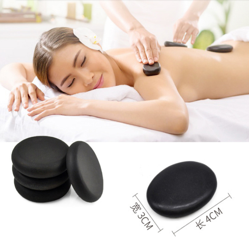 7PCS / Lot Hot Spa Rock Basalt Stone Beauty Stones Massage Lava Natural Stone Body Slimming Shaper Massage Tools