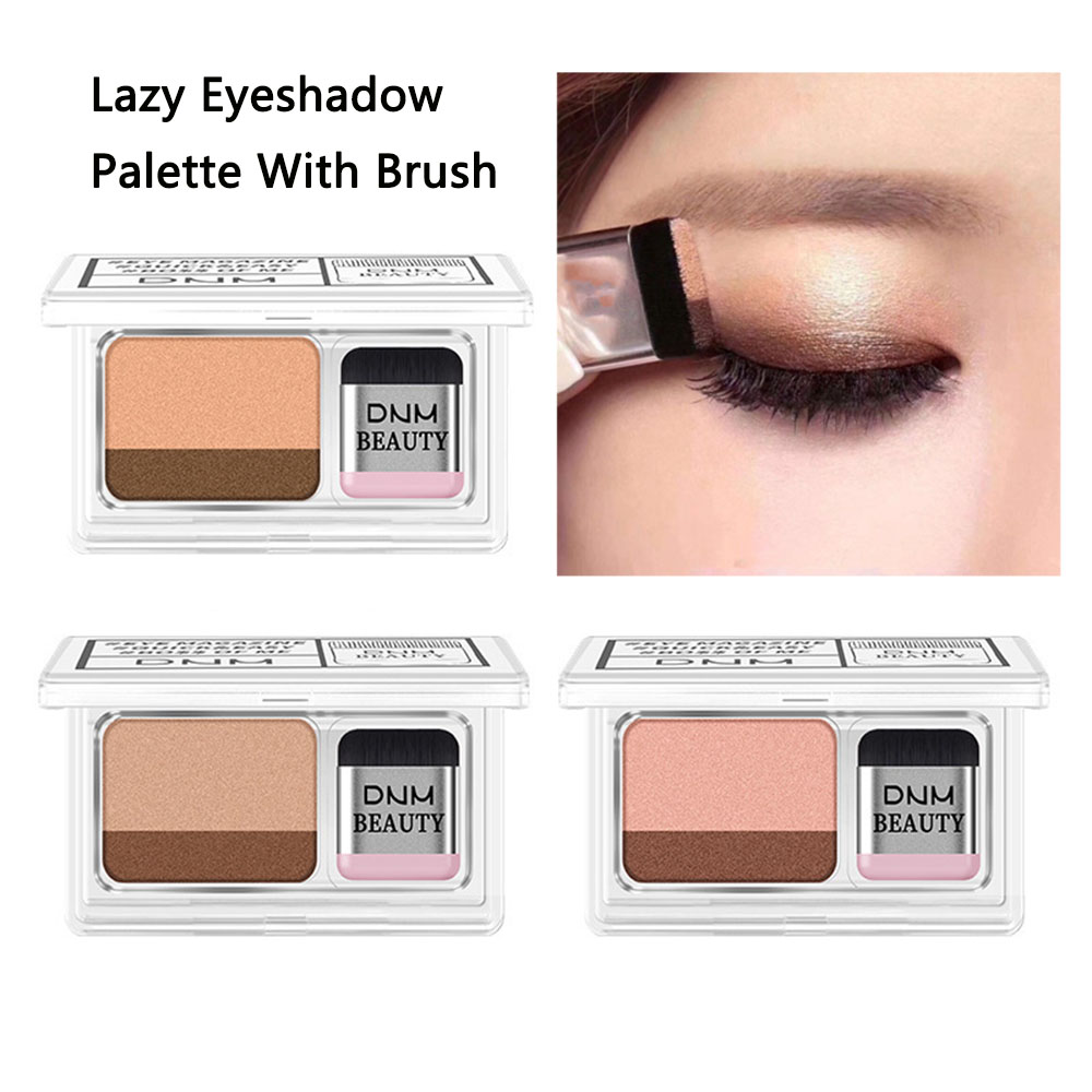 Double Color Gradient Lazy Eye Shadow Makeup Palette Glitter Eyeshadow Pallete Waterproof Glitter Eyeshadow Shimmer Cosmetics