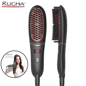 Hair Straightene Comb Quick Styling Fast Heating Electric Hair Brush ffor Men Beard and Woman Hair Smoothing 100-240V
