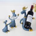 3pcs/set Elk Wine Racks Beer Holder Deer Miniature Figurines Standing Whiskey Red Wine Bottle Holder Cabinet for Wine Home Decor