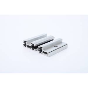 Aluminum alloy mid clamps for glass panels