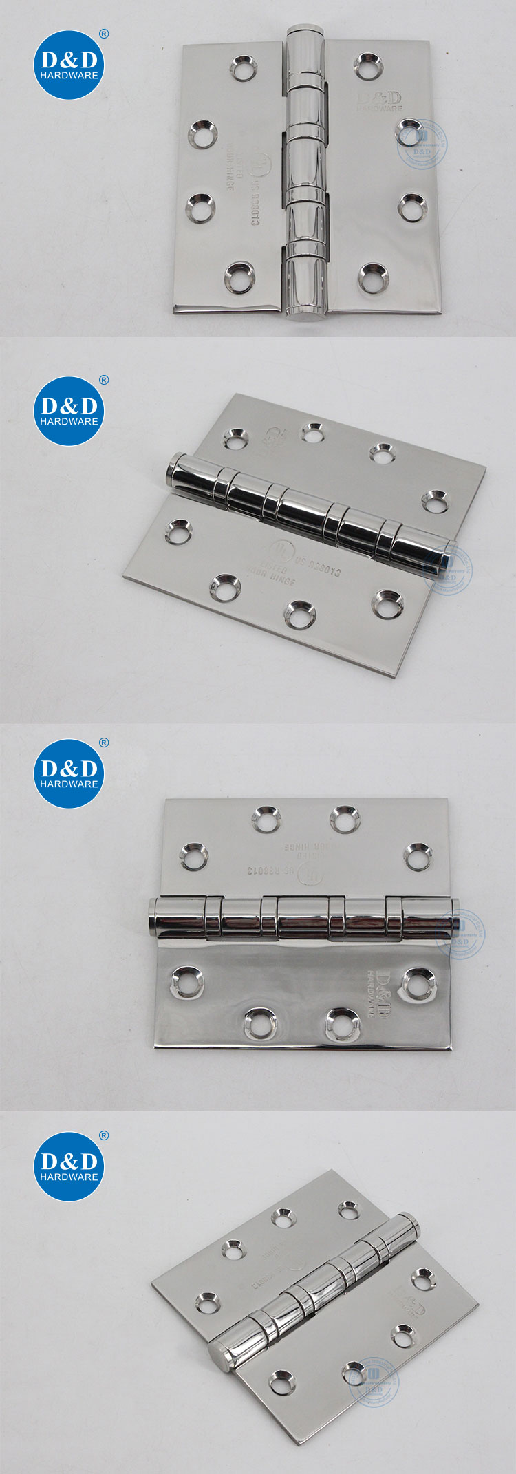 UL Listed Fire Rated Door Hinge for Residential - Close-Up Detail
