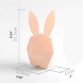 Multifunctional USB Smart Alarm Clock Simple Design Cute Rabbit Head USB Rechargeable Table Digital Clock for Home Decor