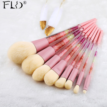 FLD 8Pcs Colorful Professional Makeup Brush Set Kit Eyeliner Eye Shadow Brush Set Face Powder Brush Beauty Tools