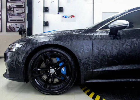 3D Ghost Black Carbon Fibre Car Wrap Films