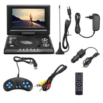 7 inch Portable DVD Player with LCD Screen Fully Compatible with MP3/FM/USB /DVD /VCD /CD Connection to TV Multimedia Player