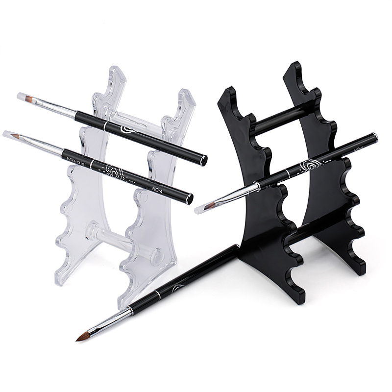 1 Set Nail Brush Holder Stand Salon Pen Rack Accessoire Brushes For Manicure Tool Acrylic Nail Art Brush Holder Carrier Storage
