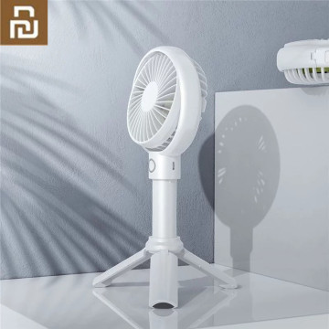 The latest Youpin yp 2 In 1 Usb Handheld Desktop mini Fan 40 Degree Rotatable 3 speeds Creative mobile bracket cooling fan