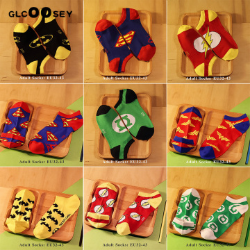 Men Socks Cotton Calf Sock Ankle Socks Hero Series Joker As Gifts