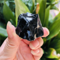 Natural Raw Black Obsidian Quartz Stones Rough Rock Crystals Metaphysical Reiki Healing