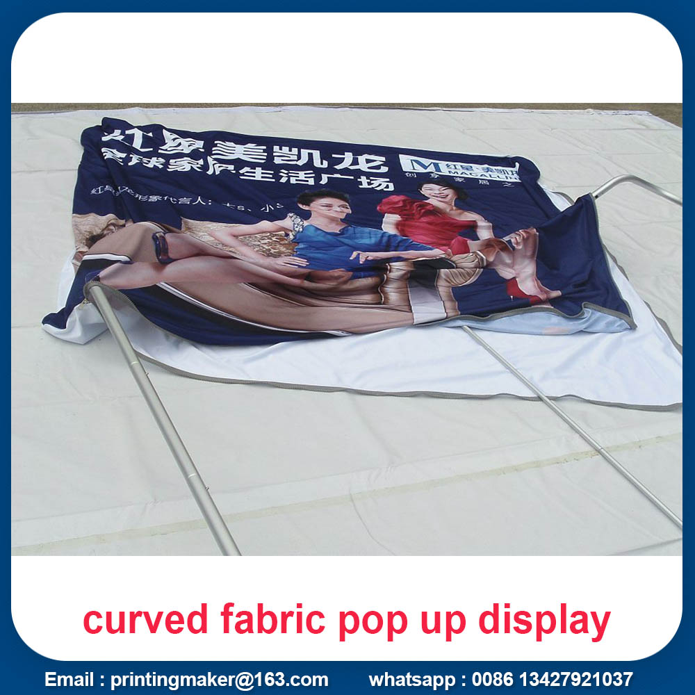 10 FT Curved Top Tension Fabric Banner Stand