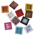 Square False Eyelash Packaging Box Glitter Fake 3d Mink eyelashes Boxes Faux Cils lash strip Case Empty Girls Gift