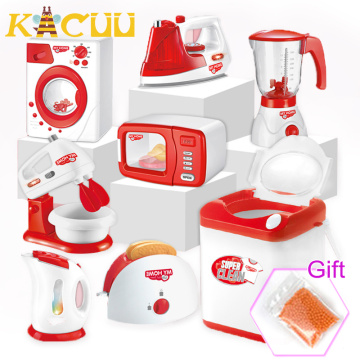 Children's Kitchen Toys Simulation Home Appliances Miniature Pretend Toy Set Blender Coffee Machine Toys For Children Kids Gift