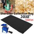 122*61cm Shredder Collection Bag Wood Leaf Chipper Shredder Collection Storage Bag Craftsman MTD For Wood Leaf Chipper Black