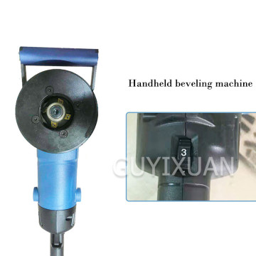 Portable beveling machine, flat beveling machine, chamfering machine, welding point, metal mold crusher, welding equipment