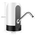 Portable Auto Pressure Pump Wireless Electric Water Drinking Bottle Dispenser USB Rechargeable No Hub Safe Home Dormitory