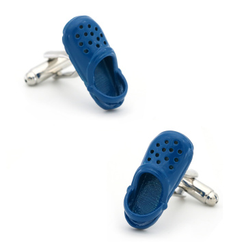 Men's Garden Shoes Cuff Links Copper Material Blue Color