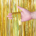 Glitter Tinsel Foil Fringe Curtain Backdrop Birthday Wedding Hawaii Party Decor Laser Tinsel Propose Photo Wall Christmas Ribbon
